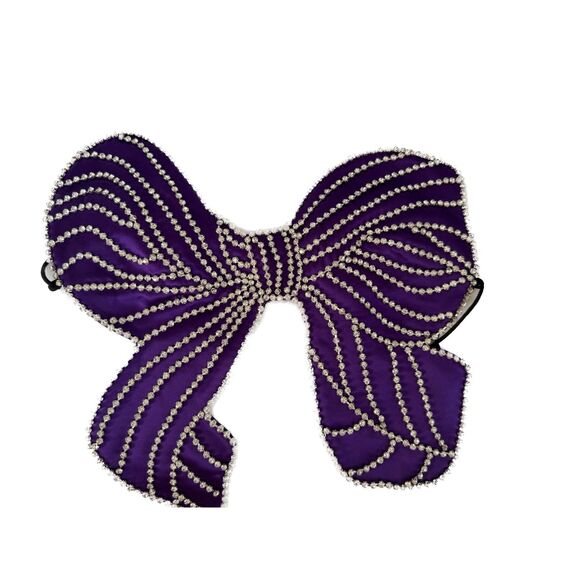 NWT Area Purple Crystal Bow Top Small - Picture 4 of 12
